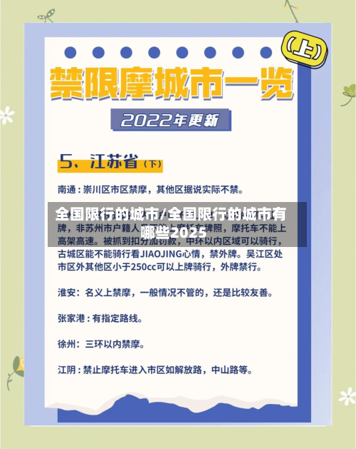 全国限行的城市/全国限行的城市有哪些2025