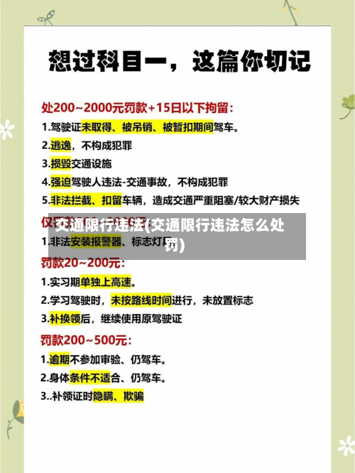 交通限行违法(交通限行违法怎么处罚)