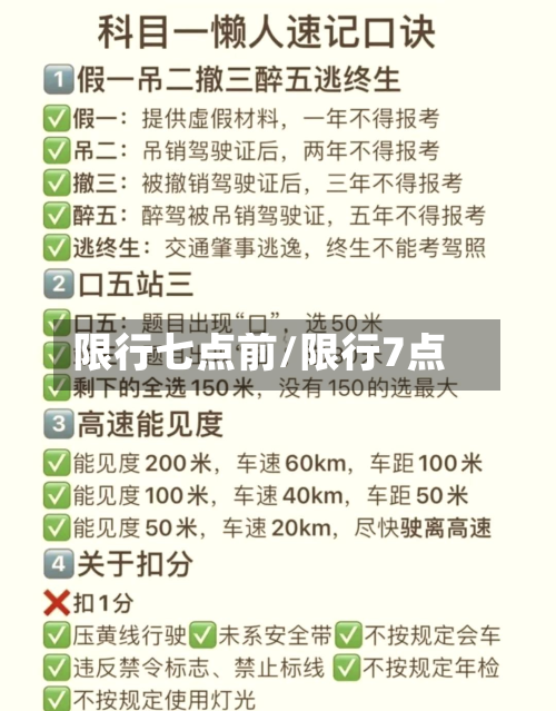 限行七点前/限行7点-第2张图片