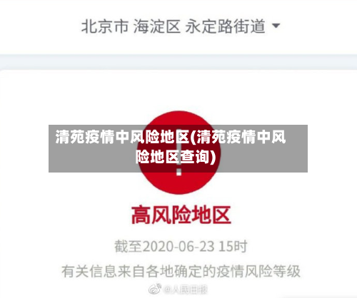 清苑疫情中风险地区(清苑疫情中风险地区查询)