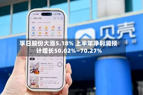 孚日股份大涨5.18% 上半年净利润预计增长50.02%—70.27%