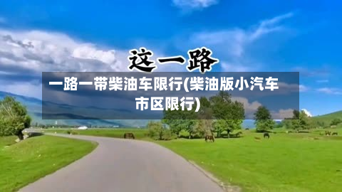 一路一带柴油车限行(柴油版小汽车市区限行)-第1张图片