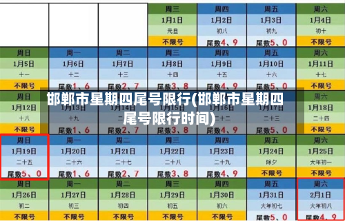 邯郸市星期四尾号限行(邯郸市星期四尾号限行时间)-第2张图片