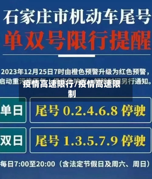 疫情高速限行/疫情高速限制