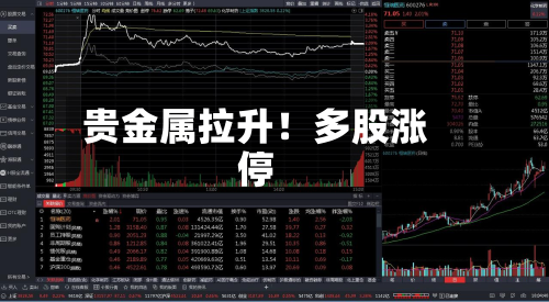 贵金属拉升!多股涨停-第1张图片