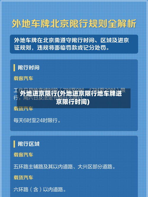 外地进京限行(外地进京限行地车牌进京限行时间)-第2张图片