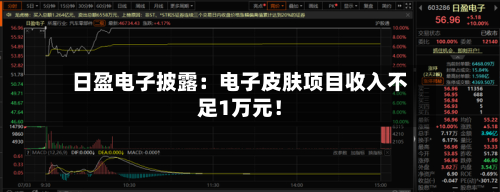 日盈电子披露:电子皮肤项目收入不足1万元!-第2张图片