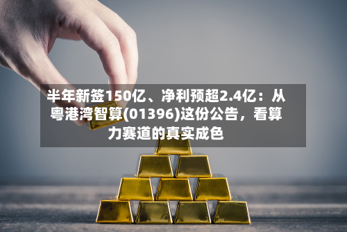 半年新签150亿、净利预超2.4亿：从粤港湾智算(01396)这份公告，看算力赛道的真实成色-第2张图片