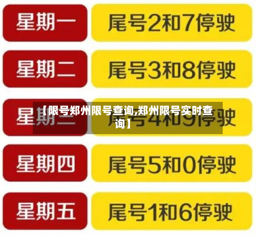 【限号郑州限号查询,郑州限号实时查询】-第2张图片