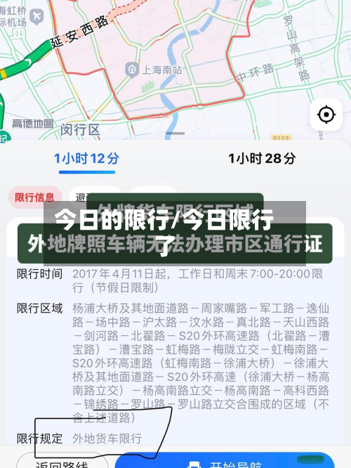 今日的限行/今日限行了-第1张图片