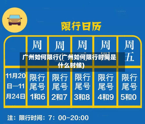 广州如何限行(广州如何限行时间是什么时候)