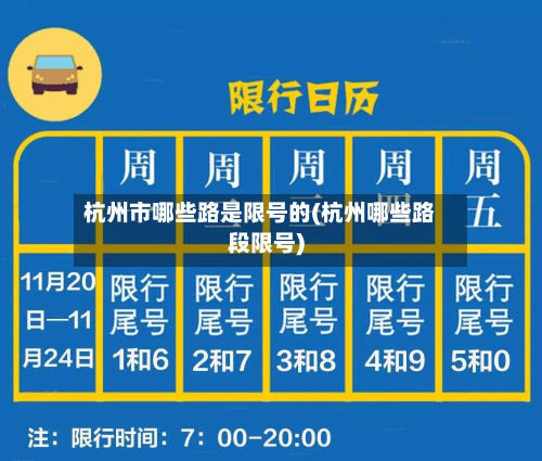 杭州市哪些路是限号的(杭州哪些路段限号)-第3张图片