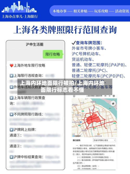 上海内环地面限行被拍/上海内环地面限行标志看不懂
