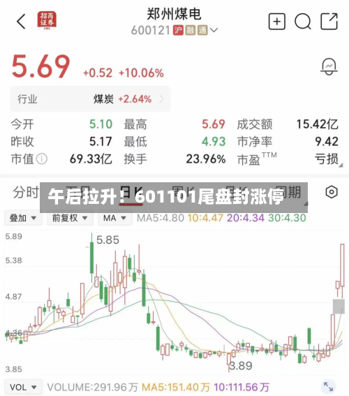 午后拉升！601101尾盘封涨停-第3张图片