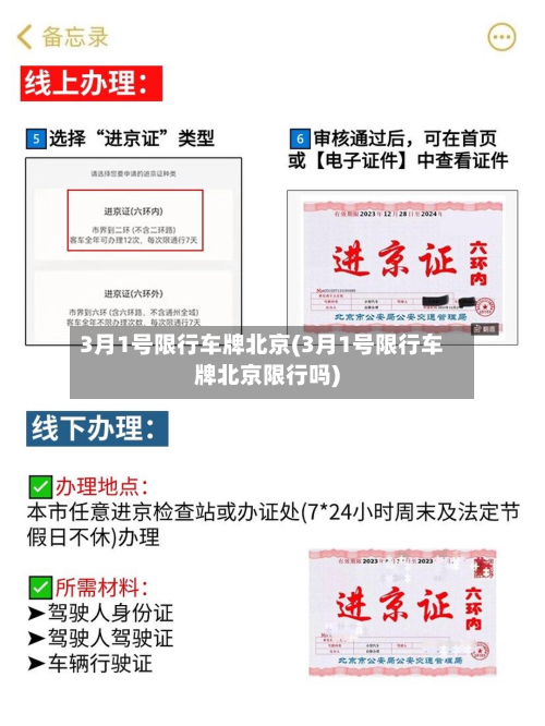 3月1号限行车牌北京(3月1号限行车牌北京限行吗)-第1张图片