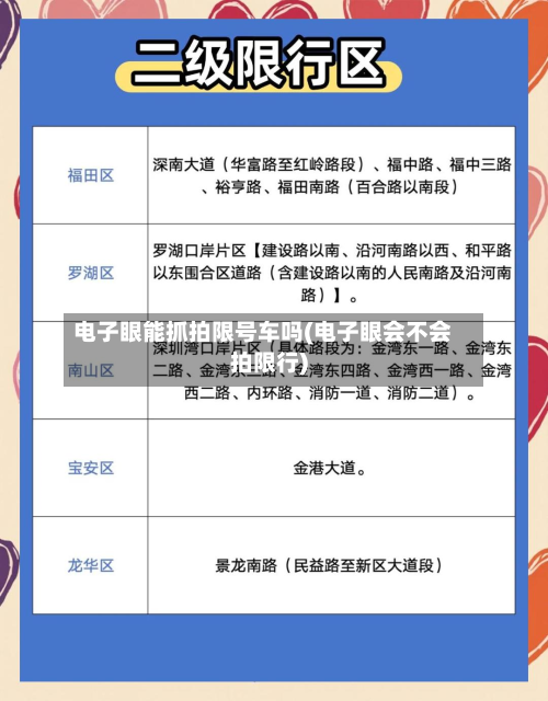 电子眼能抓拍限号车吗(电子眼会不会拍限行)-第3张图片