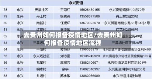 去贵州如何报备疫情地区/去贵州如何报备疫情地区流程-第3张图片