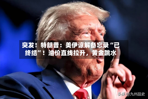 突发！特朗普：美伊谅解备忘录“已终结	”！油价直线拉升，黄金跳水-第2张图片