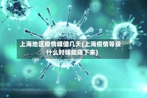 上海地区疫情峰值几天(上海疫情等级什么时候能降下来)-第2张图片