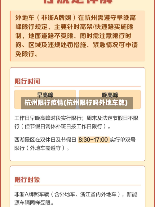 杭州限行疫情(杭州限行吗外地车牌)-第2张图片