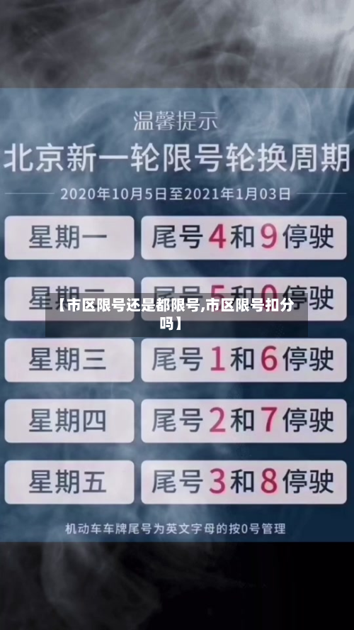 【市区限号还是都限号,市区限号扣分吗】