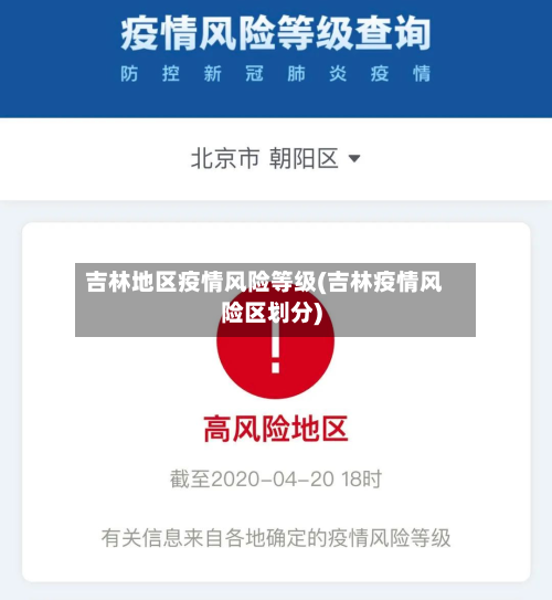 吉林地区疫情风险等级(吉林疫情风险区划分)