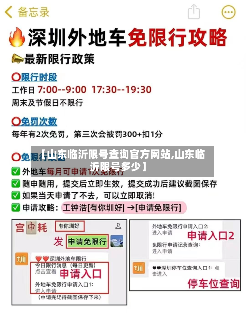 【山东临沂限号查询官方网站,山东临沂限号多少】