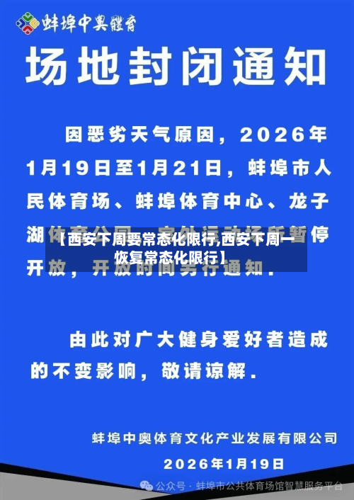 【西安下周要常态化限行,西安下周一恢复常态化限行】