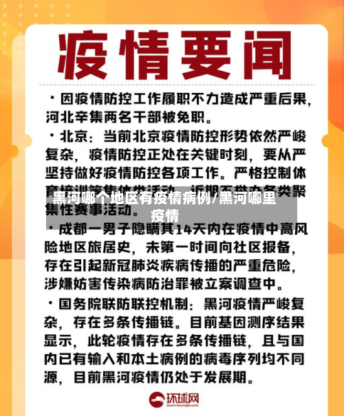 黑河哪个地区有疫情病例/黑河哪里疫情-第2张图片