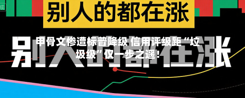 甲骨文惨遭标普降级 信用评级距“垃圾级”仅一步之遥！-第2张图片