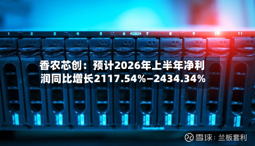 香农芯创:预计2026年上半年净利润同比增长2117.54%—2434.34%-第1张图片