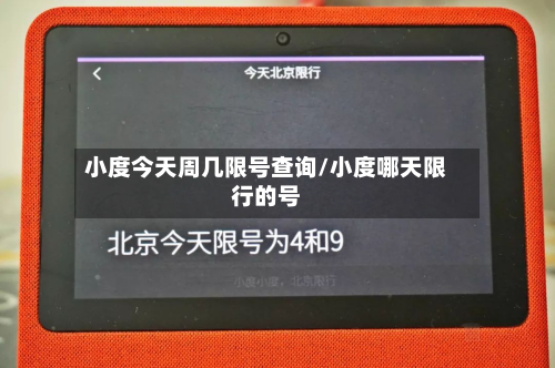 小度今天周几限号查询/小度哪天限行的号