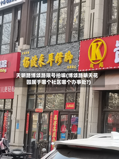 天明路博颂路限号拍嘛(博颂路明天花园属于哪个社区哪个办事处?)-第1张图片