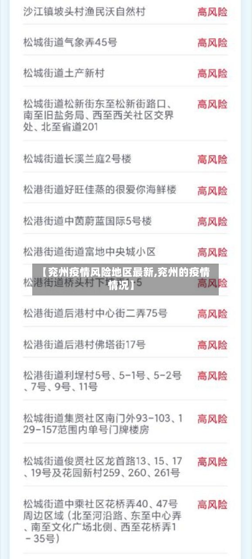【兖州疫情风险地区最新,兖州的疫情情况】