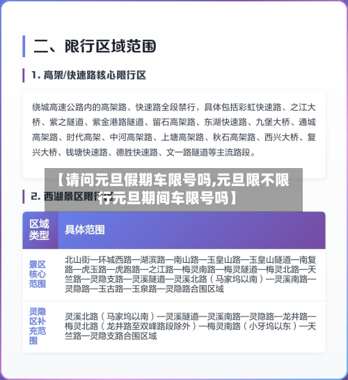 【请问元旦假期车限号吗,元旦限不限行元旦期间车限号吗】-第2张图片