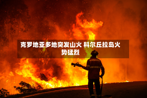 克罗地亚多地突发山火 科尔丘拉岛火势猛烈