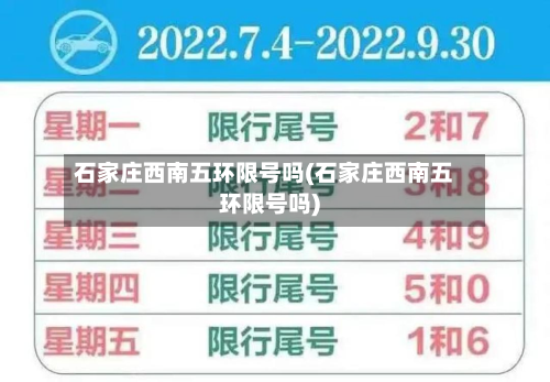 石家庄西南五环限号吗(石家庄西南五环限号吗)-第3张图片