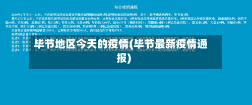 毕节地区今天的疫情(毕节最新疫情通报)-第2张图片