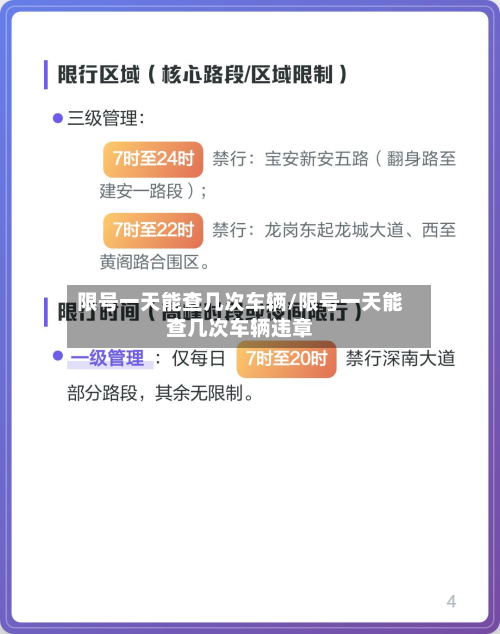 限号一天能查几次车辆/限号一天能查几次车辆违章