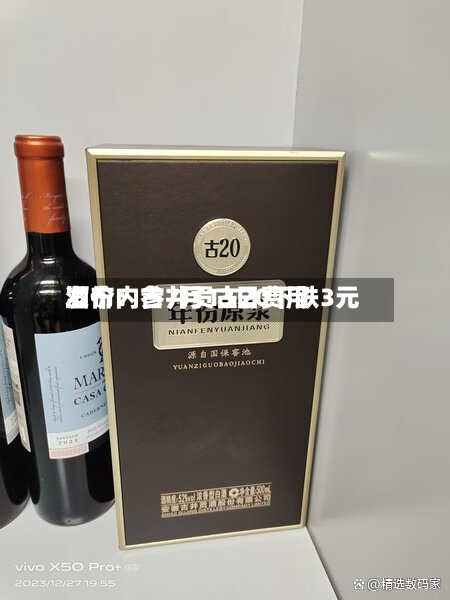 酒价内参7月13日费用发布：古井贡古20下跌3元-第2张图片