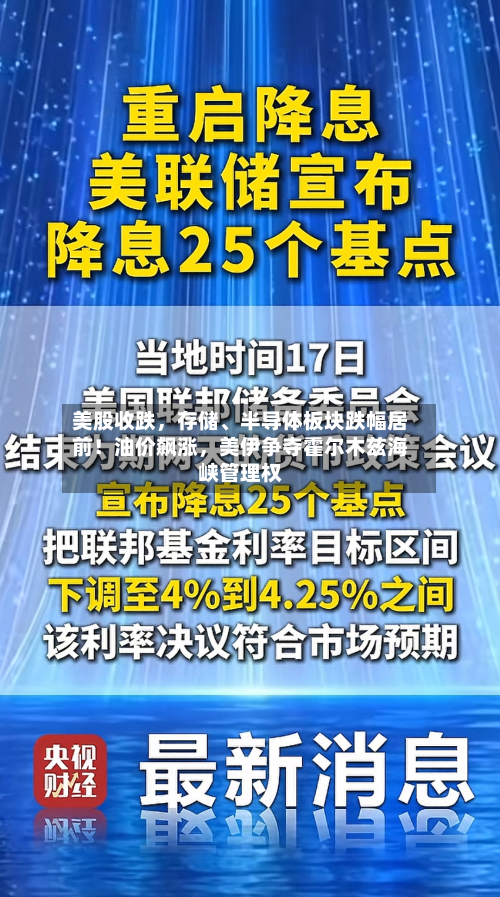 美股收跌，存储、半导体板块跌幅居前！油价飙涨，美伊争夺霍尔木兹海峡管理权-第2张图片