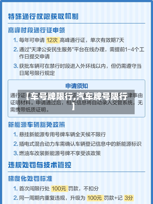 【车号牌限行,汽车牌号限行】