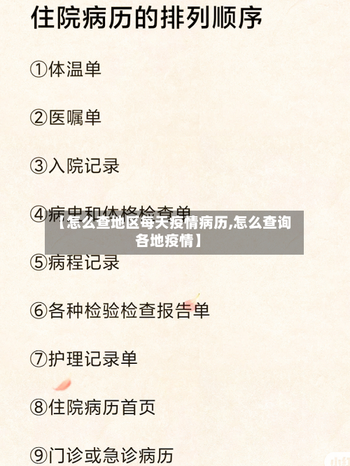【怎么查地区每天疫情病历,怎么查询各地疫情】-第1张图片