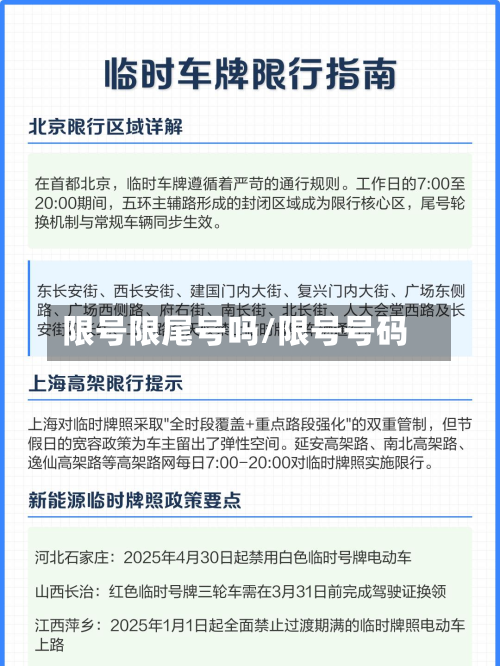 限号限尾号吗/限号号码-第2张图片