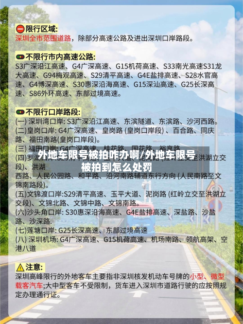 外地车限号被拍咋办啊/外地车限号被拍到怎么处罚