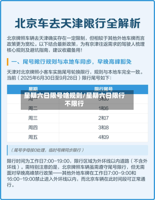 星期六日限号啥规则/星期六日限行不限行