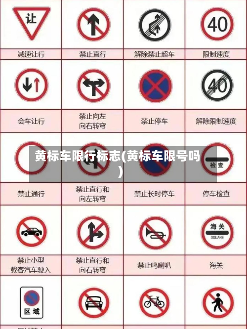 黄标车限行标志(黄标车限号吗)-第1张图片
