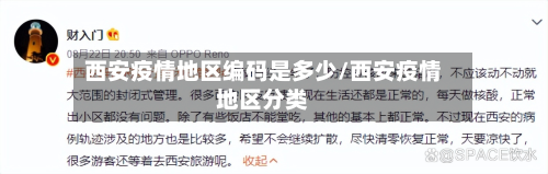 西安疫情地区编码是多少/西安疫情地区分类-第1张图片