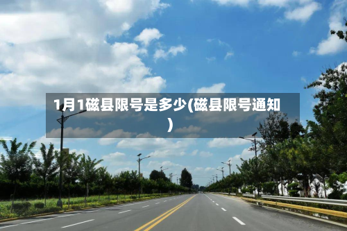 1月1磁县限号是多少(磁县限号通知)-第1张图片