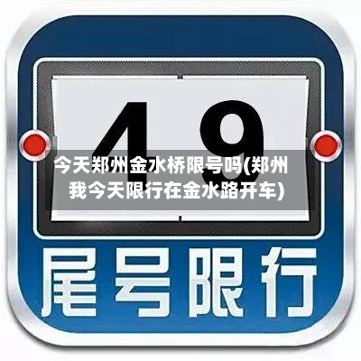 今天郑州金水桥限号吗(郑州我今天限行在金水路开车)
